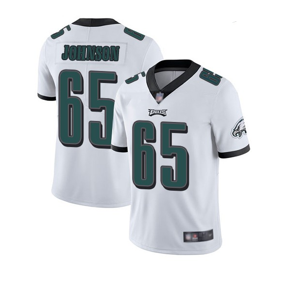 Men's Philadelphia Eagles #65 Lane Johnson White Vapor Untouchable Limited Stitched Jersey